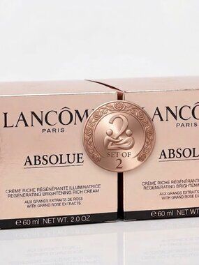 Lancôme Absolue Revitalizing Brightening Rich Cream – 2 oz / 60 ml (2-Pack)